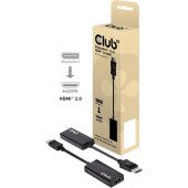 Club 3d DisplayPort 1.2 to HDMI 2.0 4K60Hz UHD Active Adapter - 7.09" DisplayPort/HDMI A/V Cable for Projector, Monitor, Notebook, TV, Graphics Card, Gaming Computer - First End: 1 x DisplayPort Male Digital Audio/Video - Second End: 1 x HDMI Female 