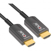 Club 3d HDMI AOC Cable 4K120Hz M/M 20m/65.6 ft - 65.62 ft HDMI A/V Cable for TV, Projector, Audio/Video Device - First End: 1 x HDMI Male Digital Audio/Video - Second End: 1 x HDMI Male Digital Audio/Video - 48 Gbit/s - Extension Cable - Supports up to 38
