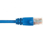 Black Box CAT6 Value Line Patch Cable, Stranded, Blue, 7-ft. (2.1-m), 25-Pack - 7 ft Category 6 Network Cable for Network Device - First End: 1 x RJ-45 Male Network - Second End: 1 x RJ-45 Male Network - Patch Cable - Gold Plated Contact - Blue - 25 Pack 