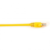 Black Box CAT5e Value Line Patch Cable, Stranded, Yellow, 1-ft. (0.3-m) - 1 ft Category 5e Network Cable for Network Device - First End: 1 x RJ-45 Male Network - Second End: 1 x RJ-45 Male Network - Patch Cable - Yellow - RoHS Compliance CAT5EPC-001-YL
