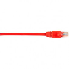 Black Box CAT5e Value Line Patch Cable, Stranded, Red, 2-ft. (0.6-m), 25-Pack - 2 ft Category 5e Network Cable for Network Device - First End: 1 x RJ-45 Male Network - Second End: 1 x RJ-45 Male Network - Patch Cable - Gold Plated Contact - Red - 25 Pack 
