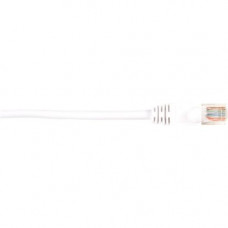 Black Box CAT5e Value Line Patch Cable, Stranded, White, 25-ft. (7.5-m) - 25 ft Category 5e Network Cable for Network Device - First End: 1 x RJ-45 Male Network - Second End: 1 x RJ-45 Male Network - Patch Cable - Gold Plated Contact - 26 AWG - White - 1 