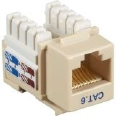 Black Box CAT6 Value Line Keystone Jack, Ivory - 1 x RJ-45 Female - Ivory CAT6J-IV