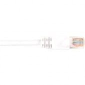 Black Box CAT6 Value Line Patch Cable, Stranded, White, 4-ft. (1.2-m), 5-Pack - 4 ft Category 6 Network Cable for Network Device - First End: 1 x RJ-45 Male Network - Second End: 1 x RJ-45 Male Network - Patch Cable - Gold Plated Contact - White - 5 Pack 