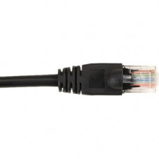 Black Box CAT6 Value Line Patch Cable, Stranded, Black, 7-ft. (2.1-m), 25-Pack - 7 ft Category 6 Network Cable for Network Device - First End: 1 x RJ-45 Male Network - Second End: 1 x RJ-45 Male Network - Patch Cable - Gold Plated Contact - Black - 25 Pac