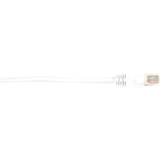 Black Box CAT6 Value Line Patch Cable, Stranded, White, 15-ft. (4.5-m), 25-Pack - Category 6 for Network Device - Patch Cable - 15 ft - 25 Pack - 1 x RJ-45 Male Network - 1 x RJ-45 Male Network - Gold Plated Contact - White - RoHS Compliance CAT6PC-015-WH