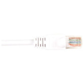 Black Box CAT6 Value Line Patch Cable, Stranded, White, 20-ft. (6.0-m), 25-Pack - 20 ft Category 6 Network Cable for Network Device - First End: 1 x RJ-45 Male Network - Second End: 1 x RJ-45 Male Network - Patch Cable - Gold Plated Contact - White - 25 P