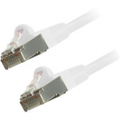 Comprehensive Cat6 Snagless Shielded Ethernet Cables, White, 100ft - 100 ft Category 6 Network Cable for Network Device - First End: 1 x RJ-45 Male Network - Second End: 1 x RJ-45 Male Network - 125 MB/s - Patch Cable - Shielding - Nickel Plated Connector