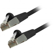 Comprehensive Cat6 Snagless Shielded Ethernet Cables, Black, 1ft - 1 ft Category 6 Network Cable for Network Device - First End: 1 x RJ-45 Male Network - Second End: 1 x RJ-45 Male Network - 125 MB/s - Patch Cable - Shielding - Nickel Plated Connector - G