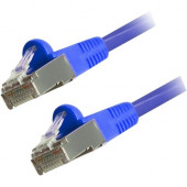 Comprehensive Cat6 Snagless Shielded Ethernet Cable, Blue, 7ft - 7 ft Category 6 Network Cable for Network Device - First End: 1 x RJ-45 Male Network - Second End: 1 x RJ-45 Male Network - 125 MB/s - Patch Cable - Shielding - Nickel Plated Connector - Gol