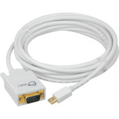 SIIG 10 ft Mini DisplayPort to VGA Converter Cable (mDP to VGA) - 10 ft Mini DisplayPort/VGA Video Cable for Video Device, TV, Monitor, Notebook - First End: 1 x Mini DisplayPort Male Digital Audio/Video - Second End: 1 x HD-15 Female VGA - Gold Plated Co