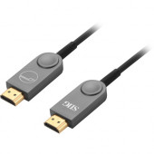 SIIG 4K HDMI 2.0 Fiber Optical Cable - 15m - Fiber Optic for Audio/Video Device, Gaming Console, Blu-ray Player, Notebook, HDTV, Monitor, Projector, TV, Set-top Box - 2.25 GB/s - 49.21 ft - 1 x HDMI (Type A) Male Digital Audio/Video - 1 x HDMI (Type A) Ma