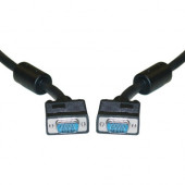 SIIG CB-VG0011-S1 Video Cable - 3 ft Video Cable for Monitor - First End: 1 x 15-pin HD-15 Male VGA - Second End: 1 x 15-pin HD-15 Male VGA - Shielding - Gold Plated Contact - Black CB-VG0011-S1