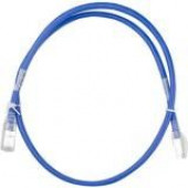 Supermicro RJ45 Cat6a 550MHz Rated Blue 3 FT Patch Cable, 24AWG - 3 ft Category 6a Network Cable for Network Device - First End: 1 x RJ-45 Male Network - Second End: 1 x RJ-45 Male Network - Patch Cable - Blue CBL-NTWK-0603