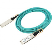 Axiom 40GBase-AOC QSFP Direct-Attach Active Optical Cable, 1-meter - 3.28 ft Fiber Optic Network Cable for Network Device - QSFP Network - Beige QSFP-H40G-AOC1M-AX