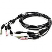 Vertiv Co AVOCENT KVM Cable - 6 ft KVM Cable for Keyboard/Mouse, KVM Switch, Audio/Video Device - USB, DisplayPort Digital Audio/Video CBL0122