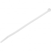 Startech.Com 100 Pack 8" Cable Ties - White Large Nylon/Plastic Zip Ties Adjustable Network Cable Wraps UL TAA - Cable ties for 1.6"/40 mm bundle diameter - Large nylon/plastic zip wraps for electrical/network cable/Tool-less/Industrial strength