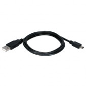 Qvs USB Mini-B Sync & Charger High Speed Cable - 15 ft USB Data Transfer Cable for Cellular Phone, PDA, Tablet PC, GPS Receiver, Camera, Storage Drive, Gaming Console, Camcorder - First End: 1 x Type A Male USB - Second End: 1 x Type B Male Mini USB -
