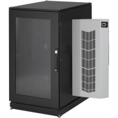 Black Box ClimateCab A/C Cabinet - 24U, 8000 BTU, M6 Square Holes, 120V - For Server, LAN Switch, Patch Panel - 24U Rack Height x 19" Rack Width - Floor Standing - Steel, Plexiglass, Steel - 1999.59 lb Maximum Weight Capacity - TAA Compliant - TAA Co