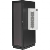 Black Box ClimateCab NEMA 12 Server Cabinet with 12000-BTU AC - 42U, M6 Rails, 230V - For Server, LAN Switch, Patch Panel - 42U Rack Height x 19" Rack Width - Floor Standing - Steel, Plexiglass, Steel - 1500.03 lb Maximum Weight Capacity - TAA Compli
