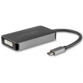 Startech.Com USB-C to DVI Adapter - Dual-Link Connectivity - Active Conversion - USB Type-C Dual-Link Video Converter - 2560x1600 - 1 Pack - 1 x USB Type C Male USB - 1 x DVI-I (Dual-Link) Female Digital Audio/Video - 2560 x 1600 Supported - Space Gray CD