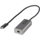 Startech.Com USB C to Mini DisplayPort Adapter, 4K 60Hz USB-C to mDP Adapter Dongle, USB Type-C to Mini DP Video Converter, w/ 12" Cable - USB-C to Mini DisplayPort 1.2 adapter dongle supports 4K 60Hz or 1080p video | HBR2/HDCP 2.2/1.4 - USB C displa