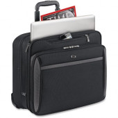 Solo Sterling Carrying Case (Roller) for 16" Notebook - Black - Polyester - Checkpoint Friendly - Handle - 14" Height x 16.3" Width x 7" Depth CLA902-4