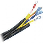 Panduit CLT150F-X20 Corrugated Loom Tubing - Cable Concealer - Black - 1 Pack - TAA Compliance CLT150F-X20