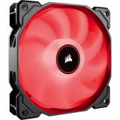 Air Series AF140 LED (2018) Red 140mm Fan Single Pack - 1 x 140 mm - 1150 rpm - 1 x 62 CFM - 26 dB(A) Noise - Hydraulic Bearing - 3-pin - Red LED - 4.6 Year Life CO-9050086-WW
