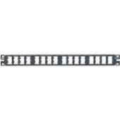 Panduit Modular Patch Panel - 32 Port(s) - 1U High - Black - 19"/23" Wide - Rail Mountable - TAA Compliance CPP32WBLY