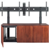 Avteq CREDENZA3-V A/V Equipment Stand - 60" to 103" Screen Support - 29" Height x 79" Width x 24" Depth - Oak - TAA Compliance CREDENZA3-V