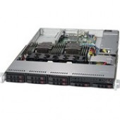 Supermicro SuperChassis CSE-113AC2-605WB Server Case - Rack-mountable - Black - 1U - 8 x Bay - 4 x 1.57" x Fan(s) Installed - 1 x 600 W - Power Supply Installed - EATX Motherboard Supported - 6 x Fan(s) Supported - 8 x External 2.5" Bay - 3x Slo