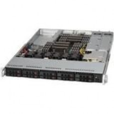 Supermicro SuperChassis 116AC2-R706WB (Black) - Rack-mountable - Black - 1U - 10 x Bay - 4 x 1.57" x Fan(s) Installed - 750 W - Power Supply Installed - WIO, EATX Motherboard Supported - 6 x Fan(s) Supported - 10 x External 2.5" Bay - 3x Slot(s)
