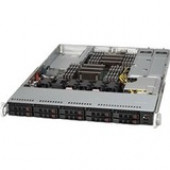 Supermicro SuperChassis 116AC2-R706WB2 - Rack-mountable - Black - 1U - 10 x Bay - 4 x 1.57" x Fan(s) Installed - 750 W - Power Supply Installed - EATX, WIO Motherboard Supported - 6 x Fan(s) Supported - 10 x External 2.5" Bay - 3x Slot(s) CSE-11