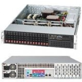 Supermicro SuperChassis 213A-R740LPB System Cabinet - Rack-mountable - Black - 2U - 17 x Bay - 3 x Fan(s) Installed - 2 x 740 W - ATX, EATX Motherboard Supported - 46 lb - 3 x Fan(s) Supported - 1 x External 5.25" Bay - 16 x External 2.5" Bay - 