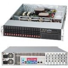 Supermicro SuperChassis 213A-R740LPB System Cabinet - Rack-mountable - Black - 2U - 17 x Bay - 3 x Fan(s) Installed - 2 x 740 W - ATX, EATX Motherboard Supported - 46 lb - 3 x Fan(s) Supported - 1 x External 5.25" Bay - 16 x External 2.5" Bay - 