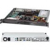Supermicro SuperChassis SC512F-441B System Cabinet - Rack-mountable - Black - 1U - 3 x Bay - 2 x Fan(s) Installed - 1 x 440 W - ATX Motherboard Supported - 14 lb - 2 x Fan(s) Supported - 1 x External 5.25" Bay - 2 x Internal 3.5" Bay - 1x Slot(s