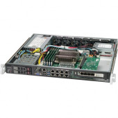 Supermicro SuperChassis 513BTQC-350B Server Case - Rack-mountable - Black - 1U - 2 x Bay - 4 x 1.57" x Fan(s) Installed - 1 x 350 W - Power Supply Installed - EATX Motherboard Supported - 6 x Fan(s) Supported - 2 x External 2.5" Bay - 1x Slot(s)