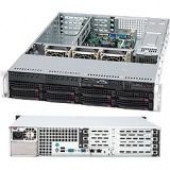 Supermicro SuperChassis SC825TQ-560UV System Cabinet - Rack-mountable - Silver - 2U - 11 x Bay - 3 x Fan(s) Installed - 2 x 560 W - EATX Motherboard Supported - 52 lb - 3 x Fan(s) Supported - 1 x External 5.25" Bay - 8 x External 3.5" Bay - 2 x 
