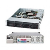 Supermicro SuperChassis SC825TQ-563LPB Rackmount Enclosure - Rack-mountable - Black - 2U - 8 x Bay - 3 x Fan(s) Installed - 560 W - EATX, ATX Motherboard Supported - 50 lb - 8 x External 3.5" Bay - 7x Slot(s) - 2 x USB(s) CSE-825TQ-563LPB