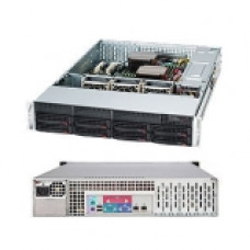 Supermicro SuperChassis SC825TQ-563LPB Rackmount Enclosure - Rack-mountable - Black - 2U - 8 x Bay - 3 x Fan(s) Installed - 560 W - EATX, ATX Motherboard Supported - 50 lb - 8 x External 3.5" Bay - 7x Slot(s) - 2 x USB(s) CSE-825TQ-563LPB