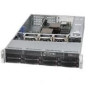 Supermicro SuperChassis 825TQC-R740WB (Black) - Rack-mountable - Black - 2U - 10 x Bay - 2 x 740 W - Power Supply Installed - ATX, EATX Motherboard Supported - 3 x Fan(s) Supported - 8 x External 3.5" Bay - 2 x Internal 3.5" Bay - 7x Slot(s) - 4