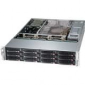 Supermicro SuperChassis 826BE2C-R920WB - Rack-mountable - Black - 2U - 14 x Bay - 3 x 3.15" x Fan(s) Installed - 2 x 920 W - Power Supply Installed - 12 x External 3.5" Bay - 2 x External 2.5" Bay - 7x Slot(s) CSE-826BE2C-R920WB