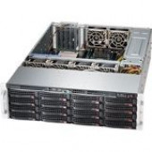 Supermicro SuperChassis 836BH-R1K28B (Black) - Rack-mountable - Black - 3U - 16 x Bay - 6 x 3.15" x Fan(s) Installed - 2 x 1280 W - EATX, ATX Motherboard Supported - 75 lb - 6 x Fan(s) Supported - 16 x External 3.5" Bay - 7x Slot(s) - 2 x USB(s)