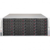 Supermicro SuperChassis 846BE1C-R1K03JBOD Drive Enclosure - 4U Rack-mountable - Black - 24 x HDD Supported - 24 x Total Bay - 24 x 3.5" Bay - 6Gb/s SAS, Serial ATA/600, 12Gb/s SAS - Cooling Fan - TAA Compliance CSE-846BE1C-R1K03JBOD