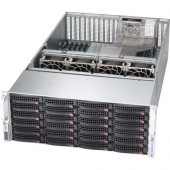 Supermicro SuperChassis 846XA-R1K23B (Black) - Rack-mountable - Black - 4U - 26 x Bay - 5 x 3.15" x Fan(s) Installed - 1 x 1200 W - Power Supply Installed - ATX, EATX Motherboard Supported - 24 x External 3.5" Bay - 2 x External 2.5" Bay - 