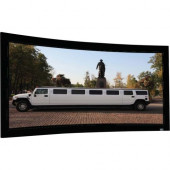 Elite Screens Lunette Series - 125-inch Diagonal 2.35:1, Sound Transparent Perforated Weave Curved Home Theater Fixed Frame Projector Screen, Curve235-125A1080P3" CURVE235-125A1080P3
