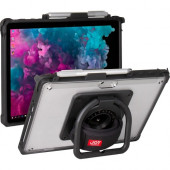 The Joy Factory aXtion Edge MP Rugged Carrying Case Microsoft Surface Go, Surface Go 2 Tablet - Black, Transparent - Anti-slip, Shock Proof - Hand Strap, Handle - 7.6" Height x 9.9" Width x 1.9" Depth CWM400MP