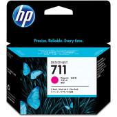 HP 711 (CZ135A) 3-Pack Magenta Original Ink Cartridges (3 x 29 ml) - REACH, TAA Compliance CZ135A