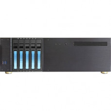 iStarUSA 3U Compact 5x3.5" Bay Hotswap microATX Chassis Black - Rack-mountable - Black, Blue - Aluminum, Steel - 3U - 9 x Bay - 2 x 3.15" x Fan(s) Installed - Micro ATX, ATX Motherboard Supported - 3 x Fan(s) Supported - 1 x External 5.25" 